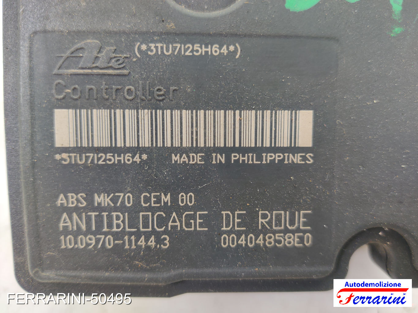 Centralina Pompa Abs CITROEN C3 1 FC, FN 1.4 HDI 2002-2009 9662298480