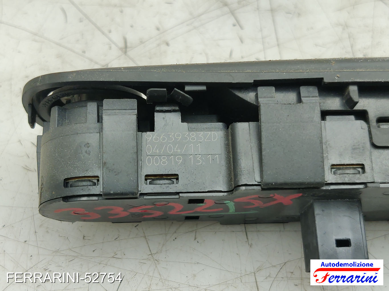 Pulsantiera Tastiera Alzavetro CITROEN C4 PICASSO 1 UD 2006-2013 sinistra, sx 8