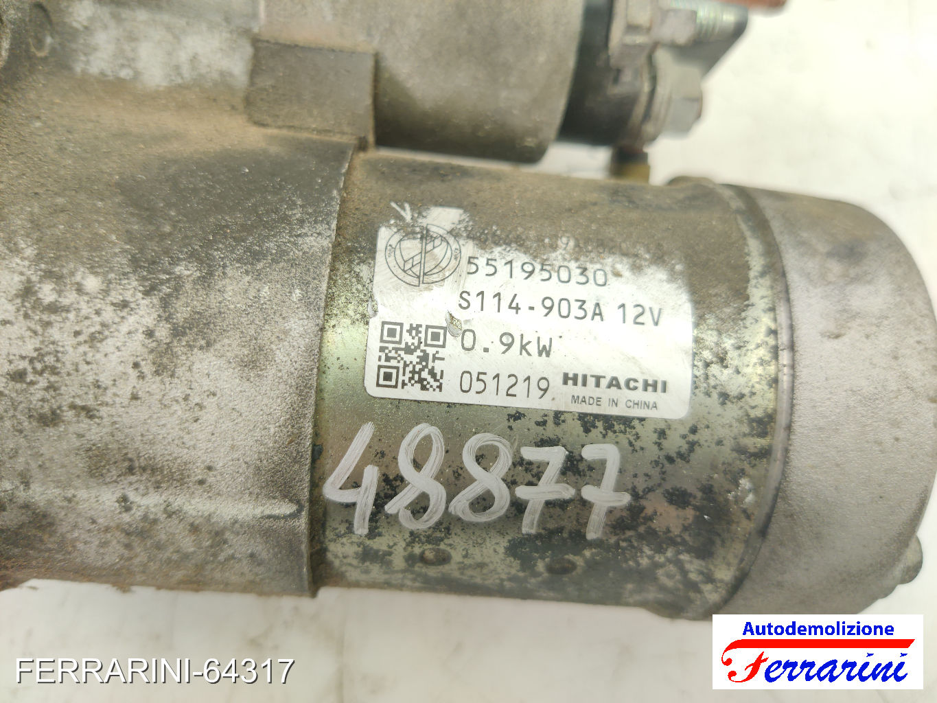 Motorino Avviamento FIAT PUNTO 188 1.2 60 2000-2009 55195030, 46740242 6