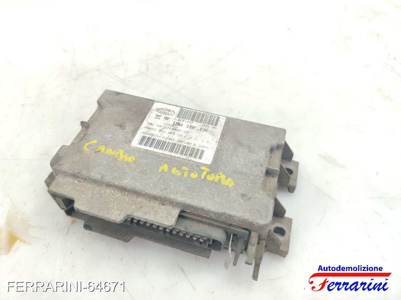 Centralina Motore FIAT PUNTO 176 60 1.2 1994-1999 46545154, 46160210702