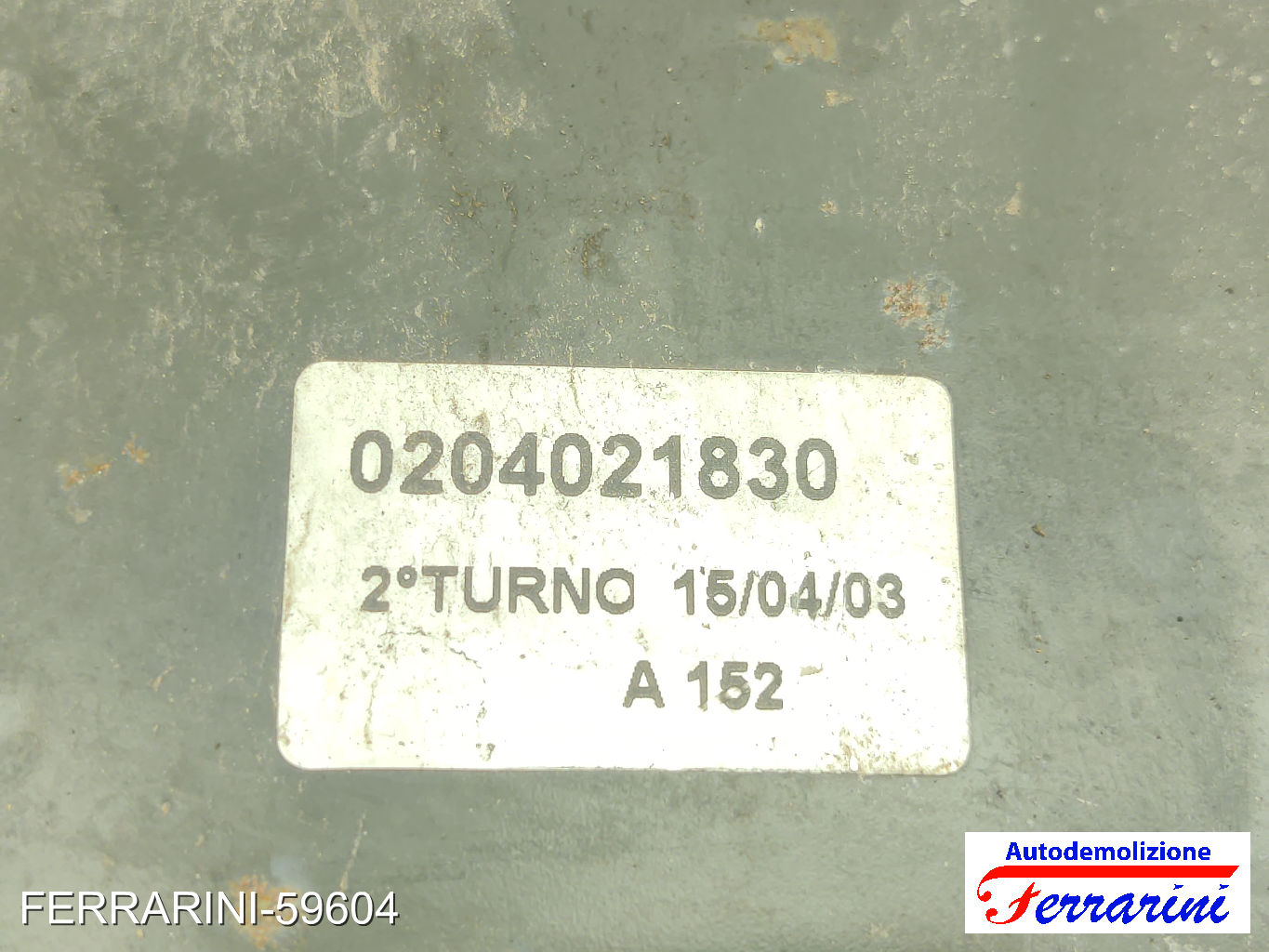 Servofreno FIAT SCUDO 220 2.0 JTD 1999-2006 1485744080, 0204021830, 0204021825