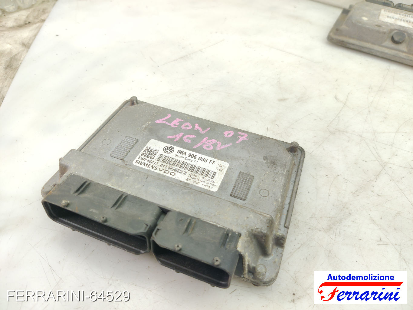 Centralina Motore AUDI A3 8P1 1.6 2003-2012 06A906033FF, 5WP40217