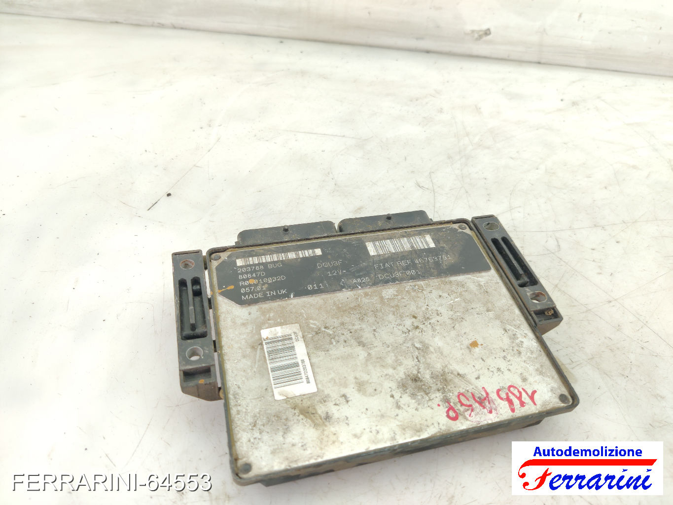 Centralina Motore FIAT PUNTO 188 1.9 DS 60 1999-2012 46763751, F46763751