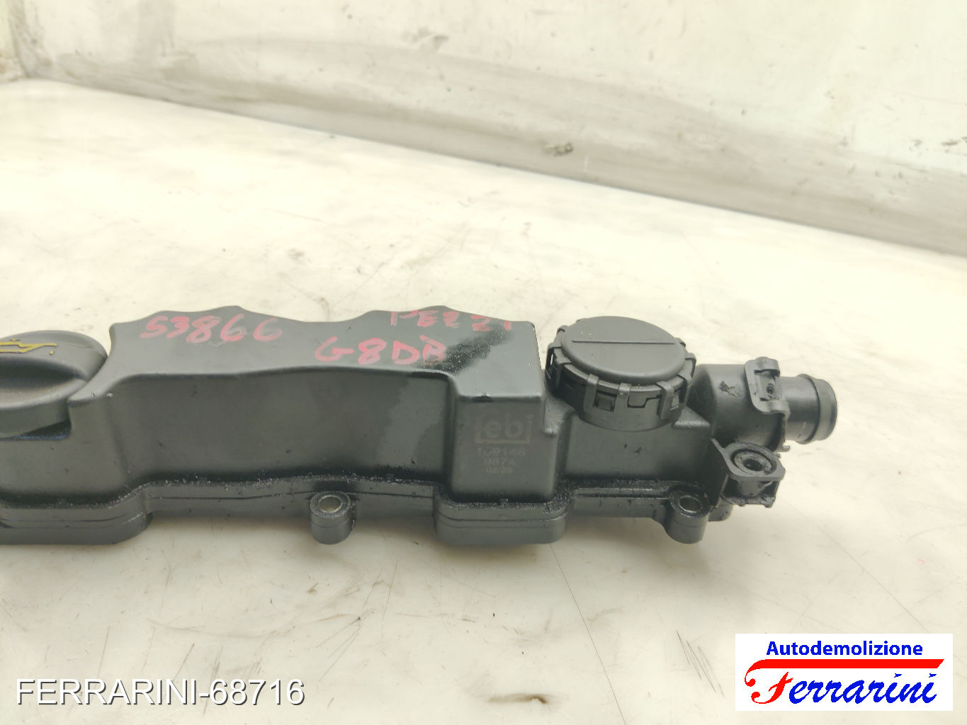 Coperchio Punterie Valvole FORD C-MAX DM2 1.6 TDCI 2007-2010 3M5Q6K271AC, 53860 8