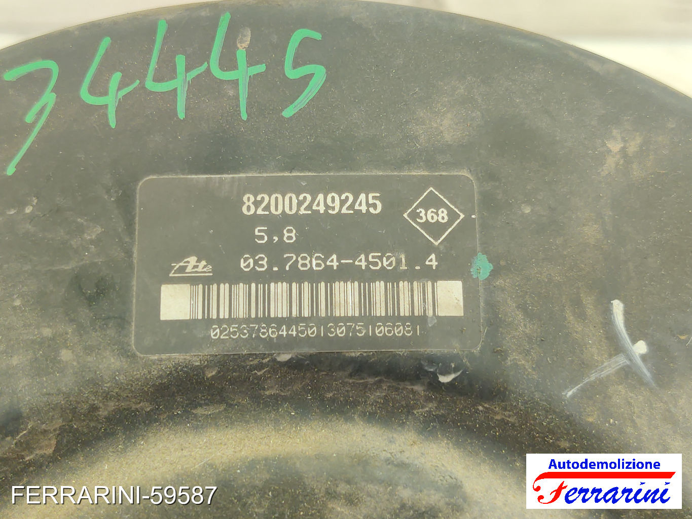 Servofreno RENAULT CLIO 3 BR0/1, CR0/1 1.2 16V 2005-2014 7701208837, 34445