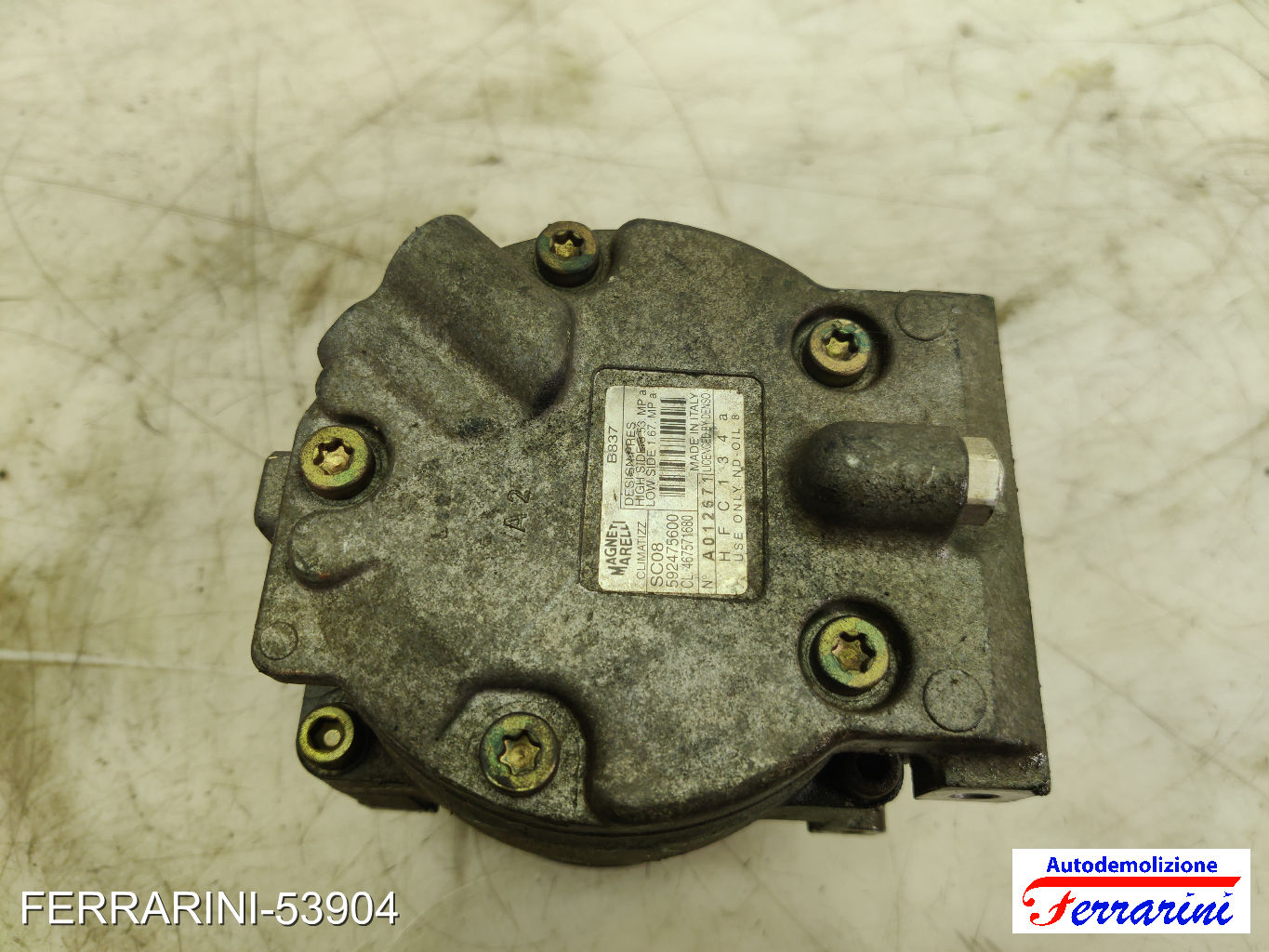 Compressore Clima FIAT PUNTO 188 1.2 16V 80 1999-2006 46757168, 46785772