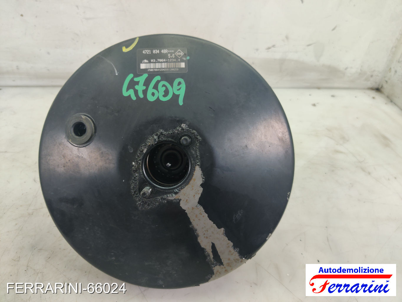 Servofreno RENAULT MODUS F/JP0 1.5 DCI 90 2010-2023 472103448R, 03786412344 6
