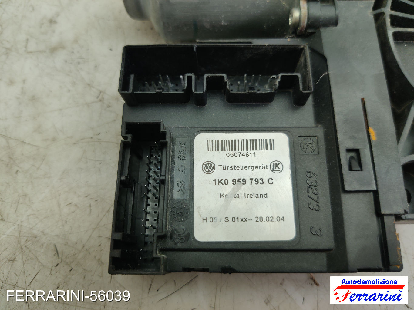 Motorino Alzavetro VW GOLF 5 1K1 1.9 TDI 2003-2008 1K0959701E, 1K4837401B