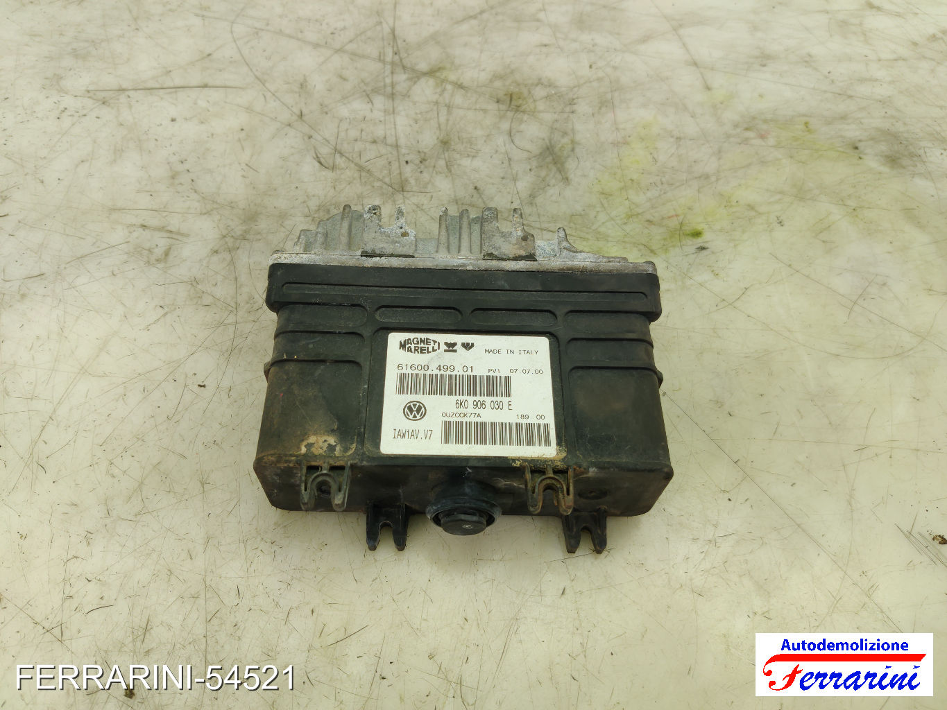 Centralina Motore SEAT IBIZA 2 6K1 1.6I 1993-2002 6K0906030E, 6160049901