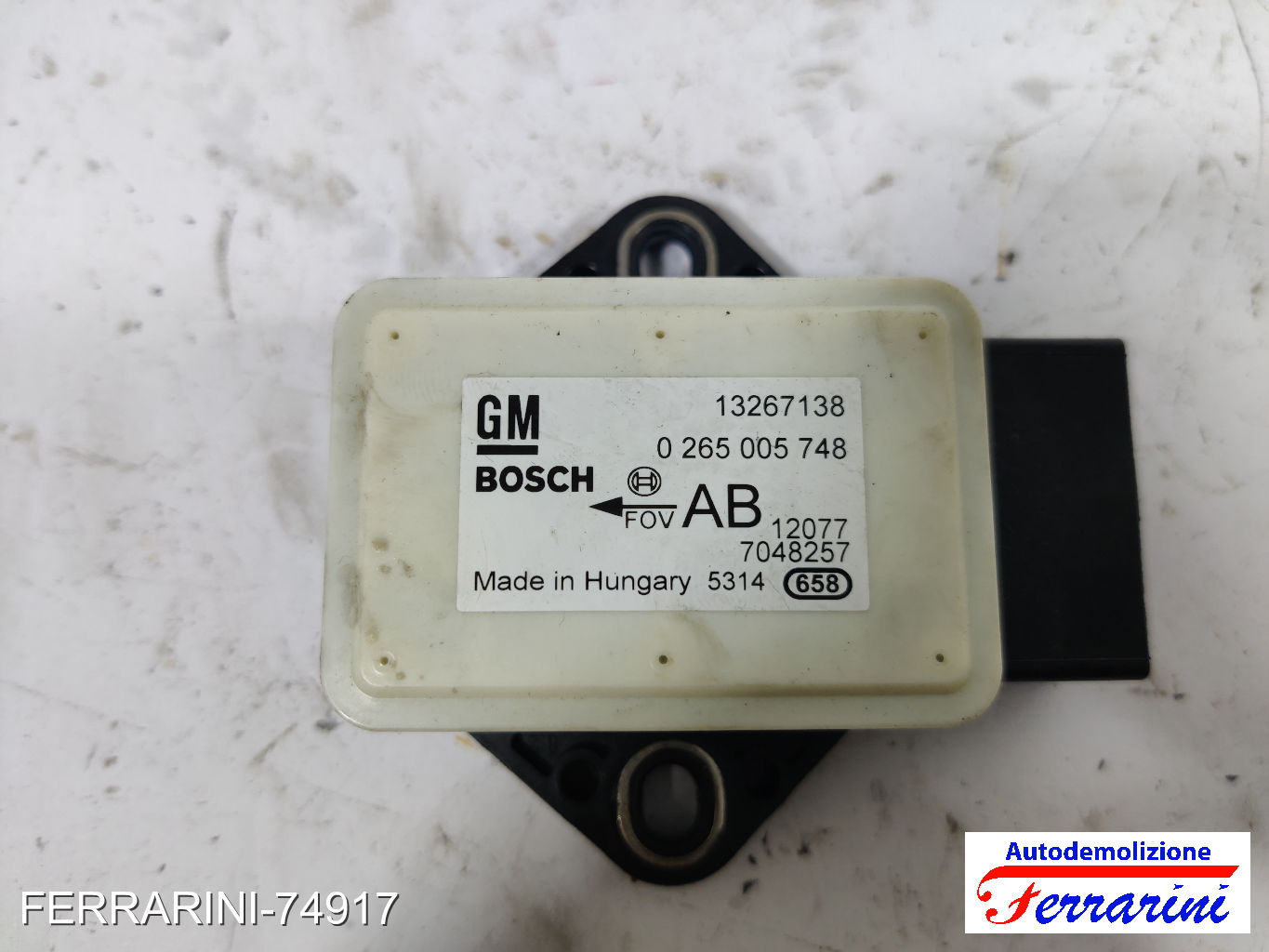 Sensore Imbardata Urto OPEL MERIVA B S10 2011-2017 anteriore, frontale 13267138