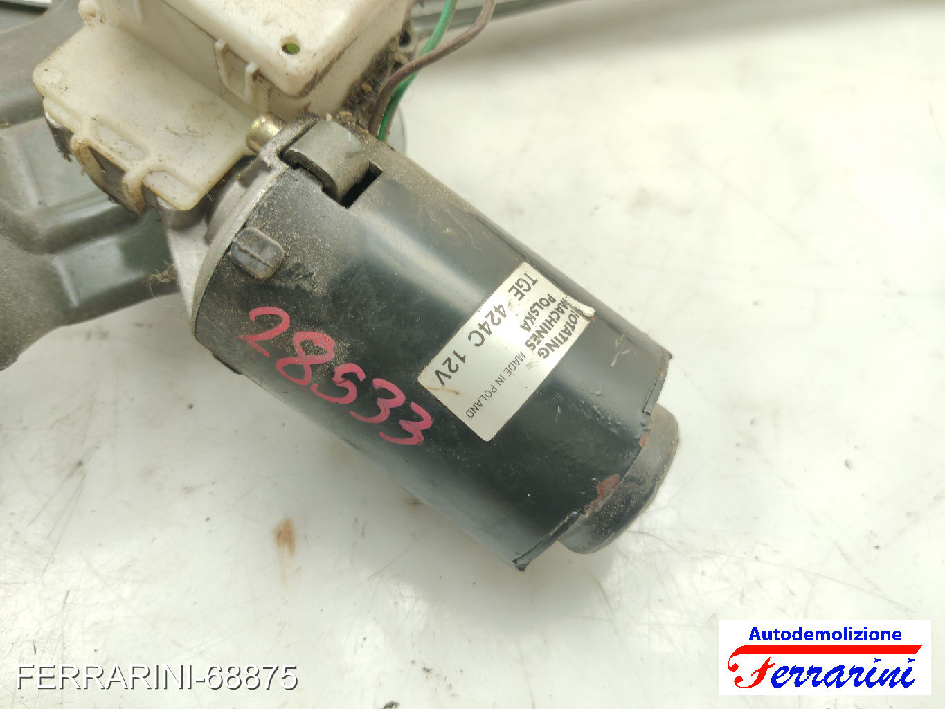 Spazzacqua Motorino Tergicristallo FIAT SEICENTO 600 187 1997-2008 anteriore 11