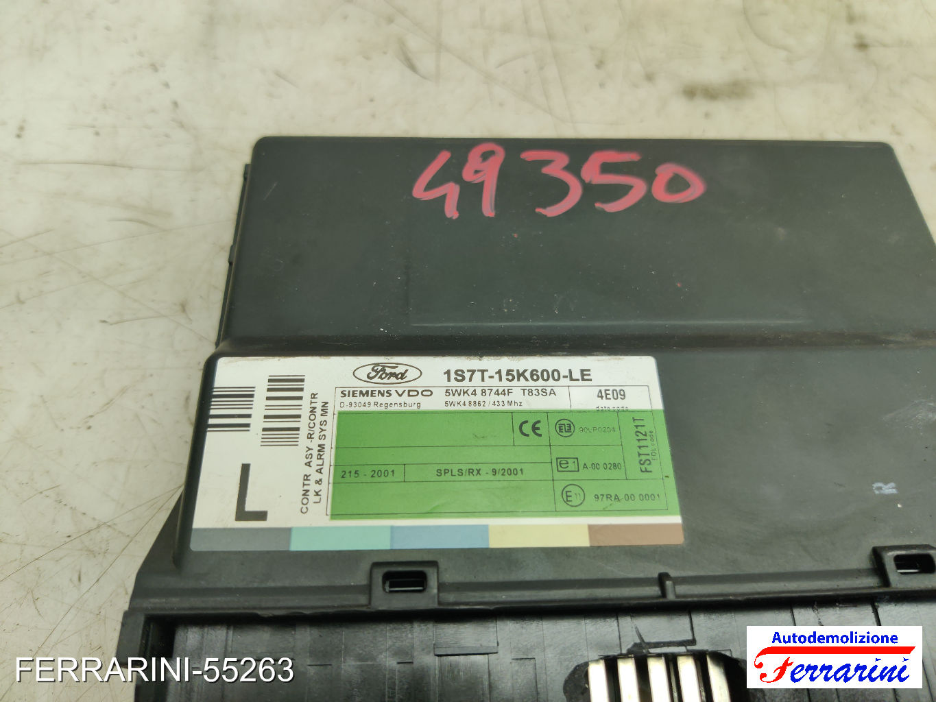 Centralina Comfort FORD FOCUS DAW, DBW 2002-2004 1S7T15K600LE, 5WK48744F 7