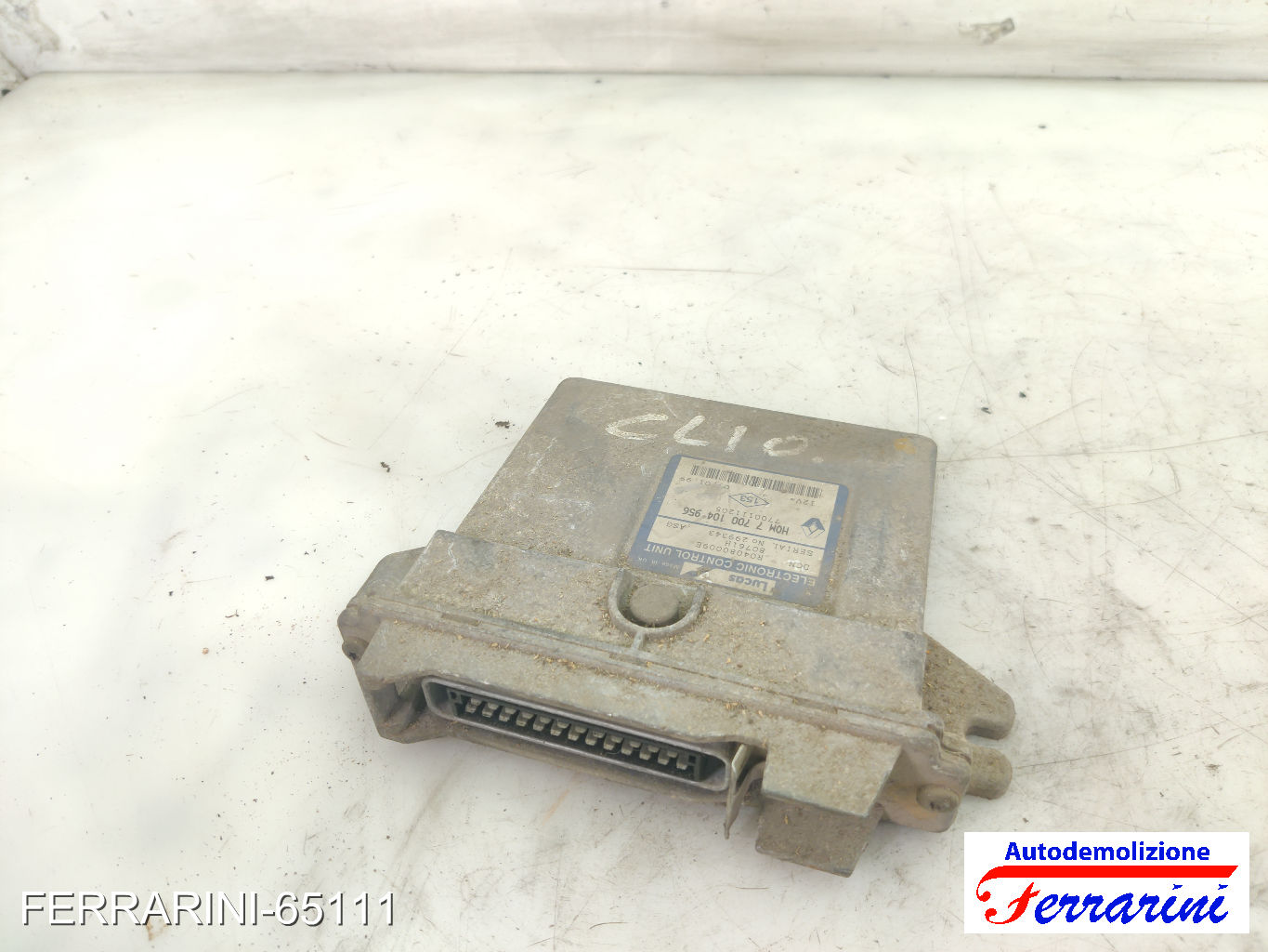 Centralina Motore RENAULT CLIO 2 BB, CB 1.9 D 1998-2005 7700104956, 7700111205