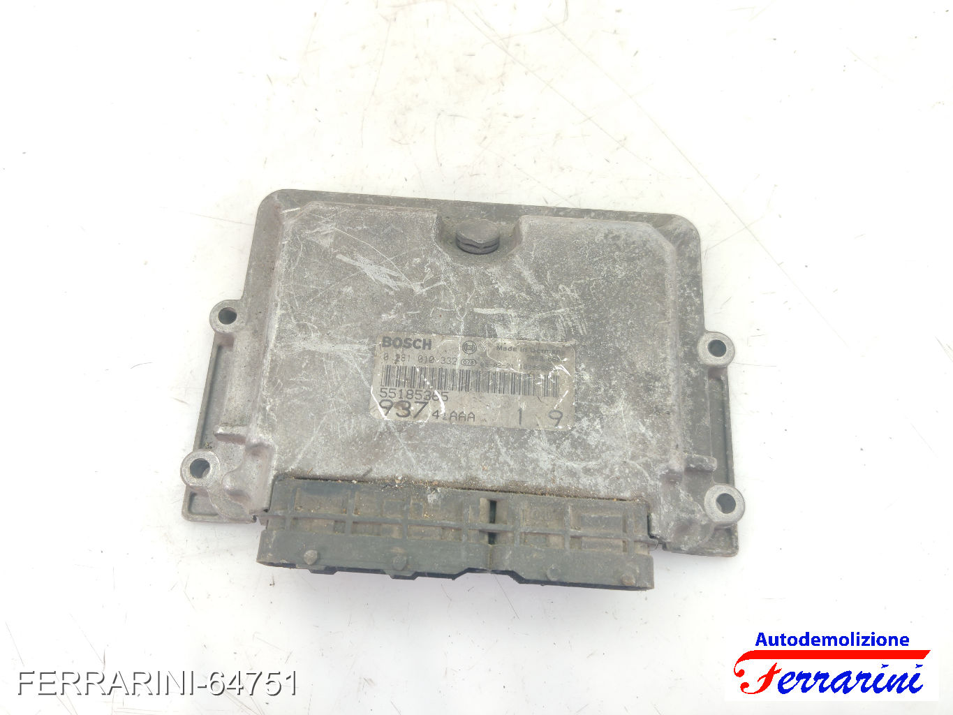 Centralina Motore ALFA ROMEO 147 937 1.9 JTD 16V 2003-2004 55185365, 0281010332