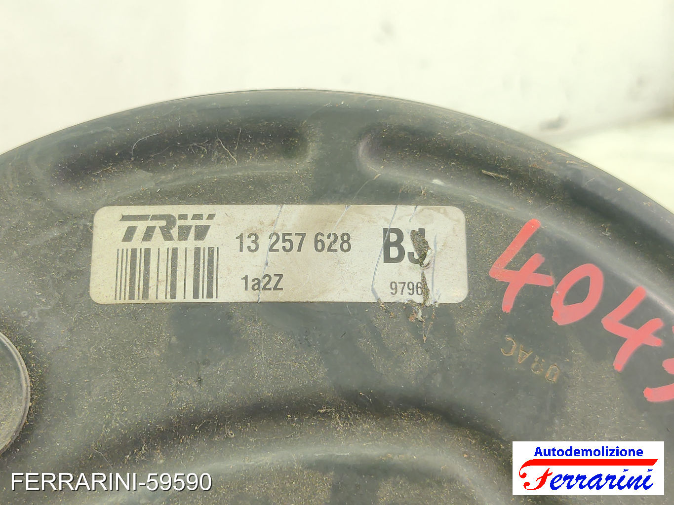 Servofreno OPEL MERIVA B S10 1.3 CDTI 2010-2014 93168571, 544172, 13257628