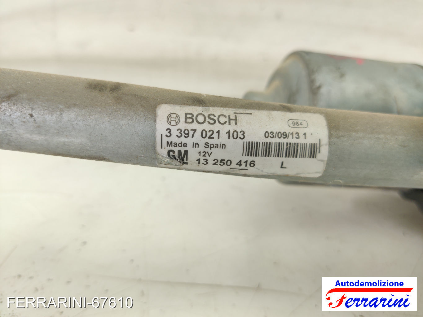 Spazzacqua Motorino Tergicristallo OPEL MERIVA B S10 2011-2017 anteriore 6