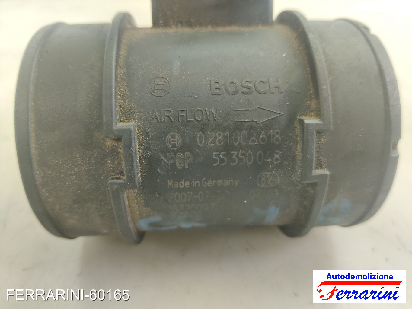 Debimetro FIAT GRANDE PUNTO 199 1.9 D MULTIJET 2005-2009 55350048, 93178243