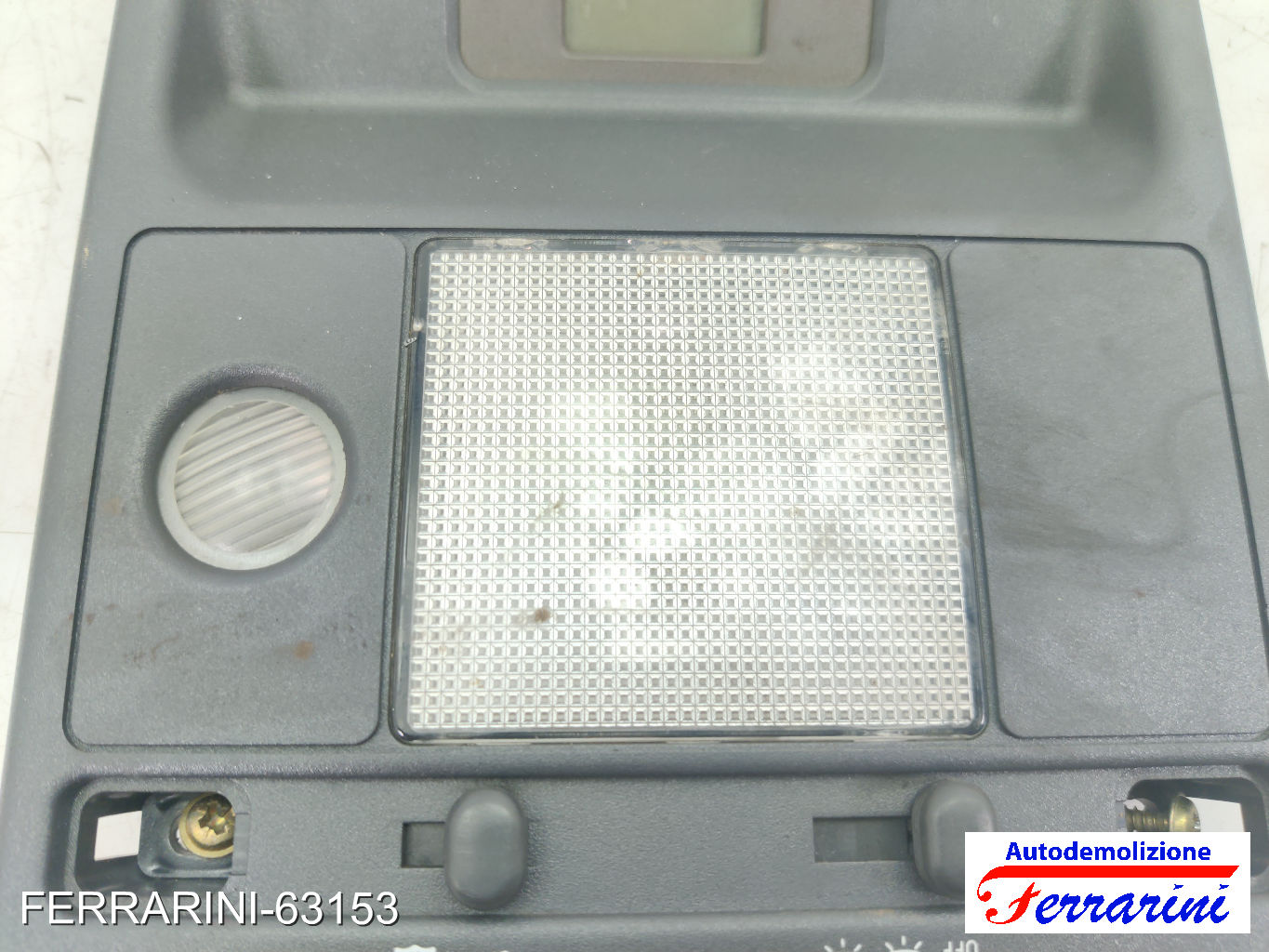 orologio Plafoniera FIAT PUNTO 176 1993-1999 anteriore, frontale centrale, ant 10