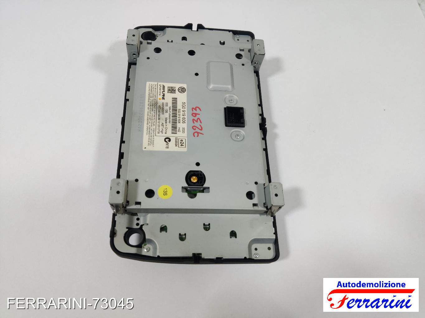 Navigatore Gps VW GOLF 7 5G1, BE1, BE2, BQ1 2012-2020 5G0919606, 0094TU23002VR3