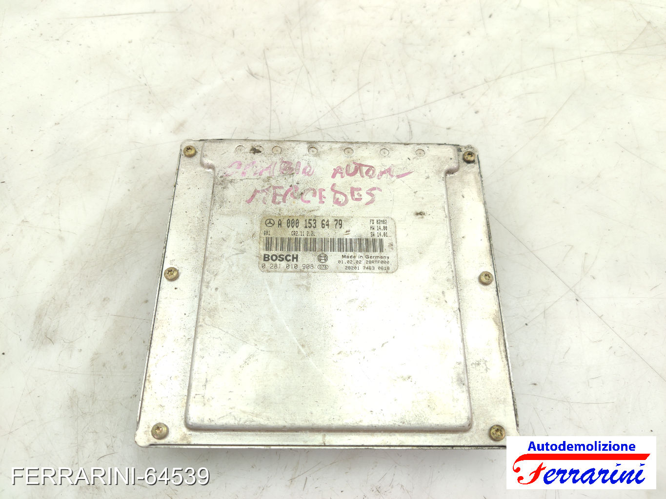 Centralina Motore MERCEDES CLASSE C W203 C 220 CDI 2000-2007 A0001536479, 28201