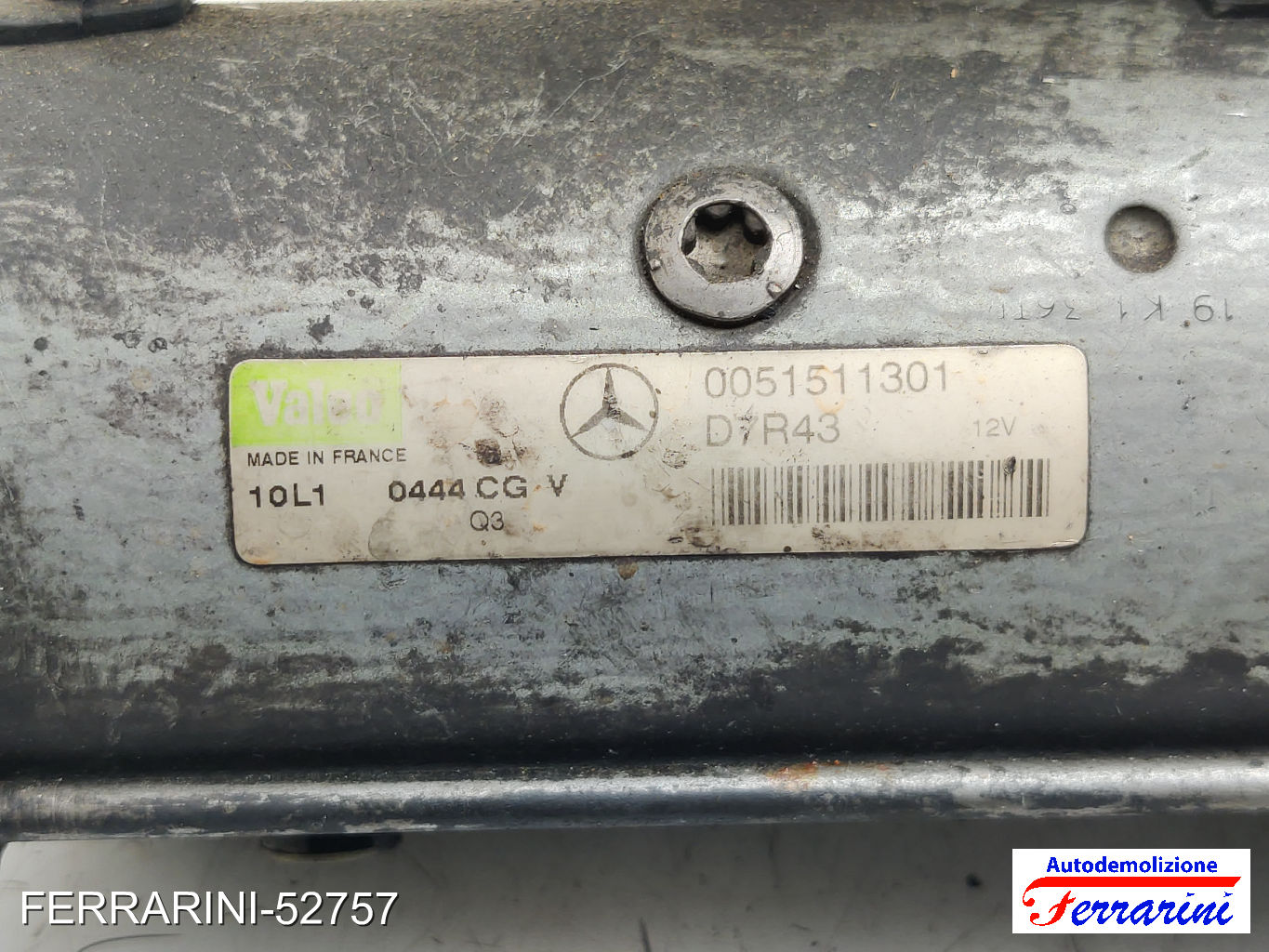 Motorino Avviamento MERCEDES CLASSE C W203 C 220 CDI 2000-2007 6651510201