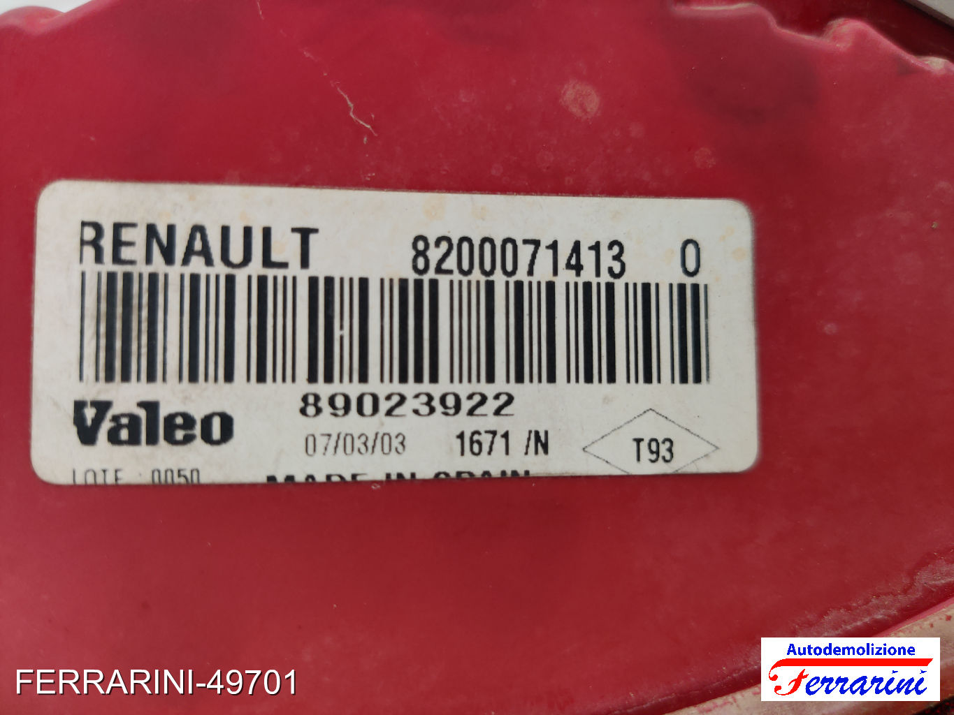 Fanalino Stop Posteriore RENAULT CLIO 2 BB, CB 1998-2010 destro, dx 8200071413