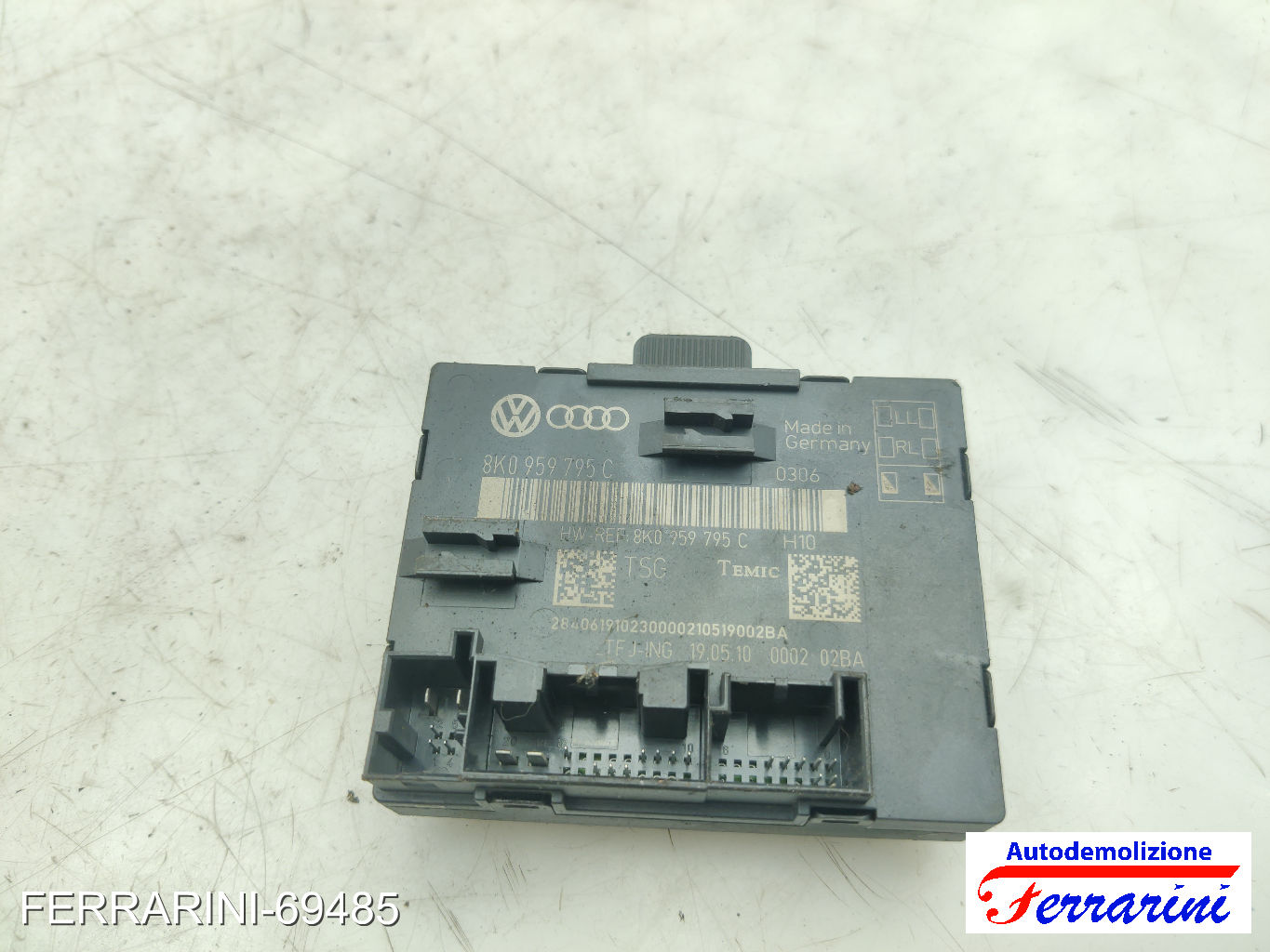 Centralina Comfort AUDI A4 8K2 2007-2015 8K0959795C, 000202BA, 190510