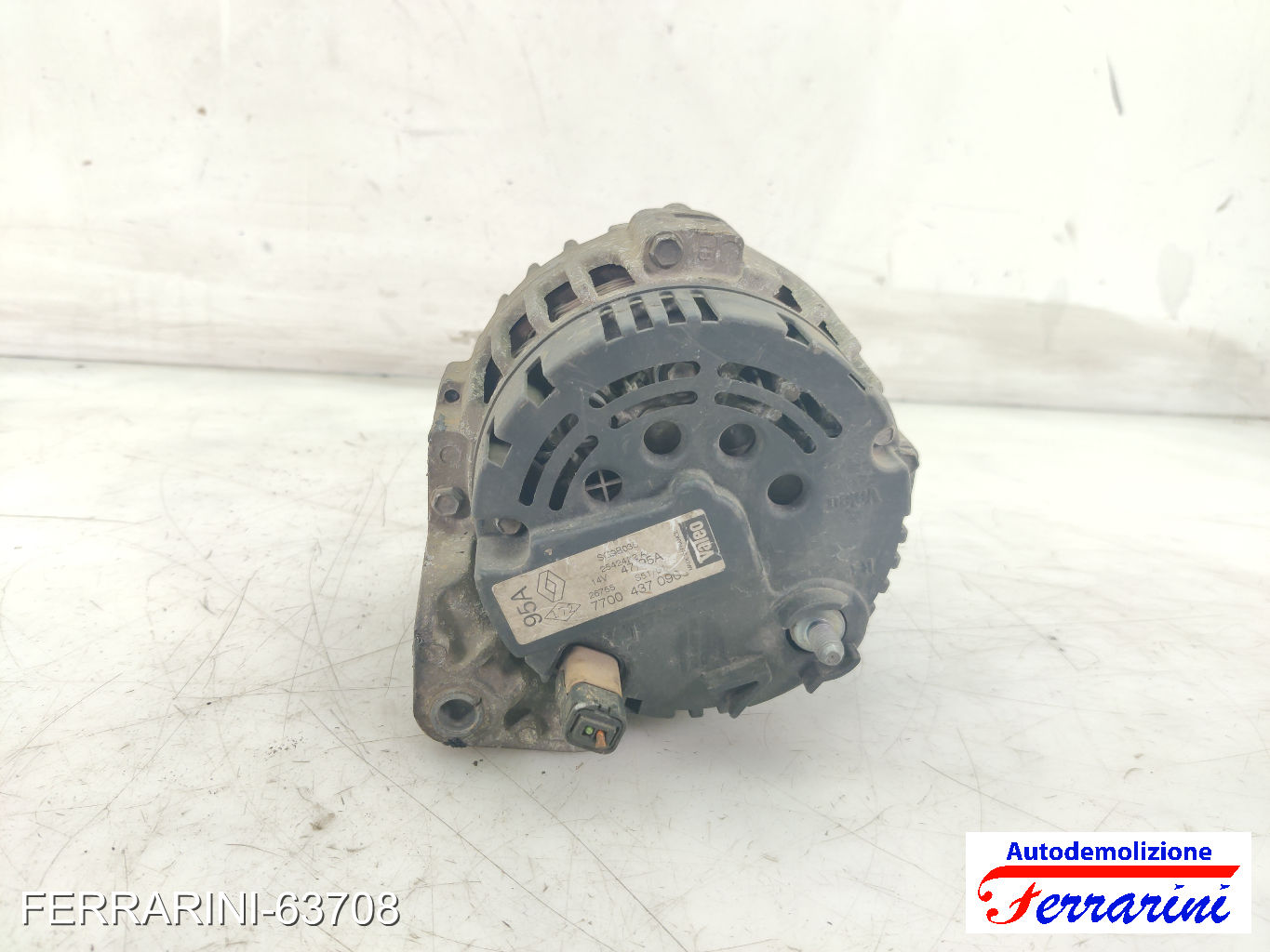 Alternatore RENAULT KANGOO KC0/1 1.2 16V 2001-2023 7700437090, 2542422A 7