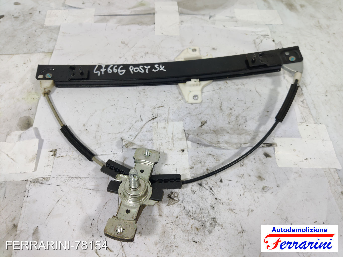 Alzavetro CHEVROLET SPARK M300 2010-2015 sinistro, sx, posteriore, post 95394100