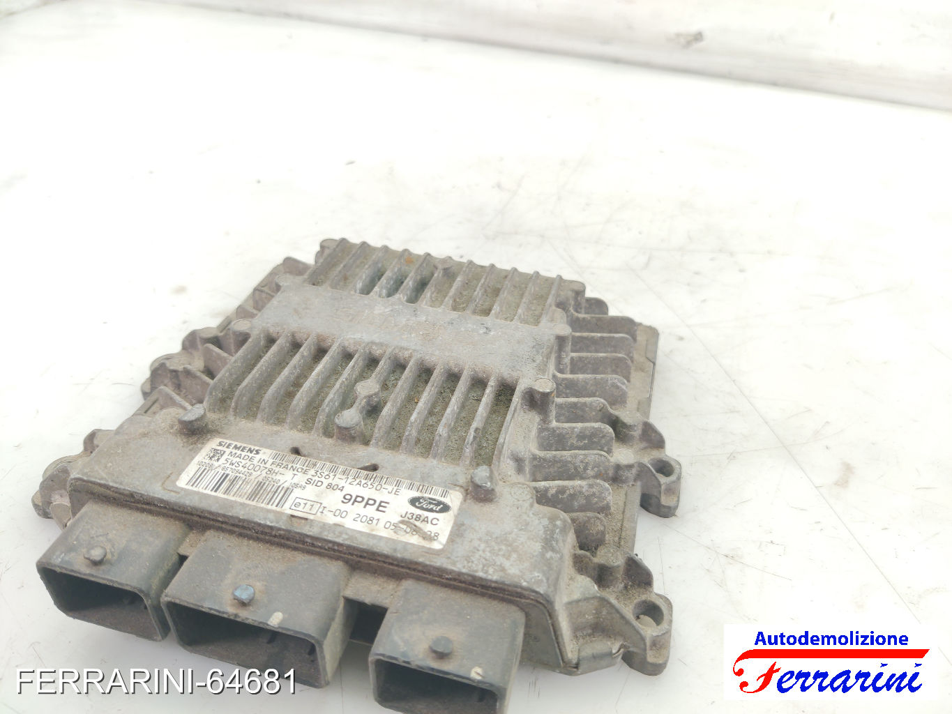 Centralina Motore FORD FIESTA 5 JD, JH 1.4 TDCI 2001-2008 3S6112A650JE 7