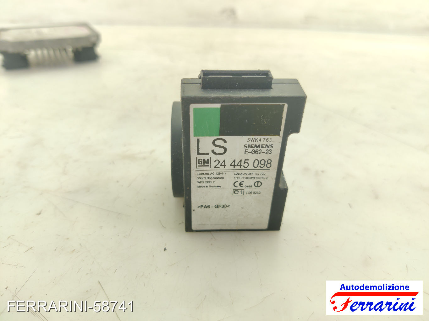 Kit Accensione OPEL ASTRA G SW T98 1.7 DTI 16V 2000-2004 8973065751, 5WK4763 14