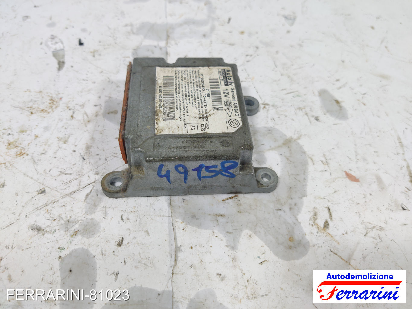 Centralina Airbag LANCIA YPSILON 843 2003-2011 51722687, 603450100