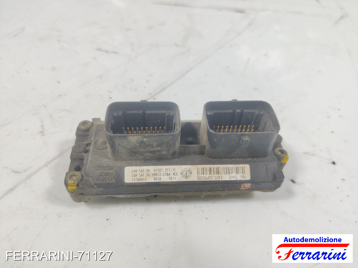 Centralina Motore FIAT PANDA 169 1.1 2003-2012 51798646, 6160137101, 6DSW5C191