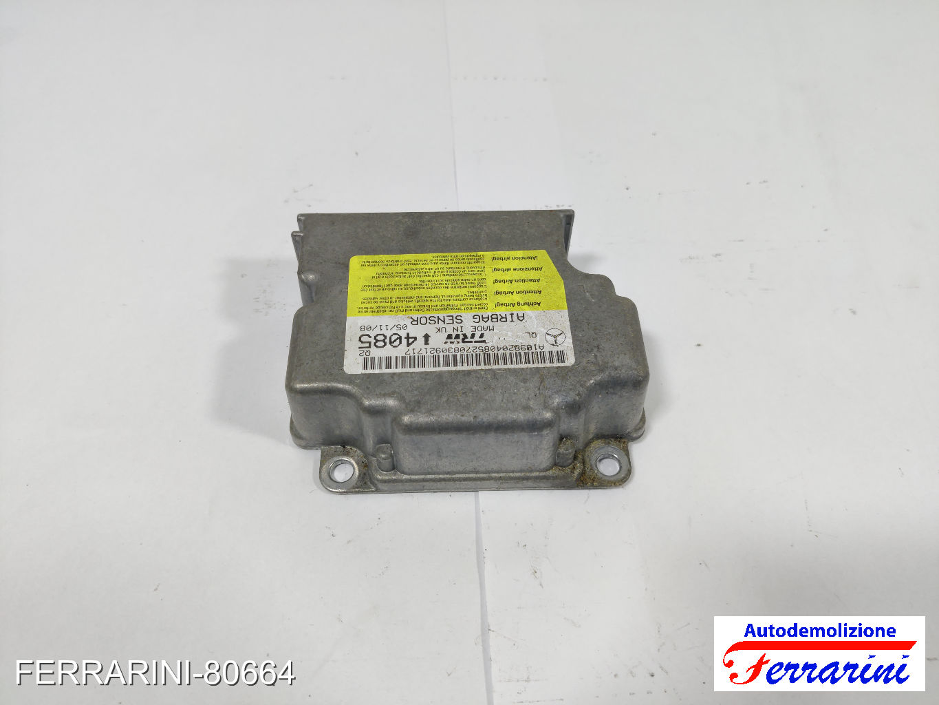 Centralina Airbag MERCEDES CLASSE A W169 2004-2012 A1698204085
