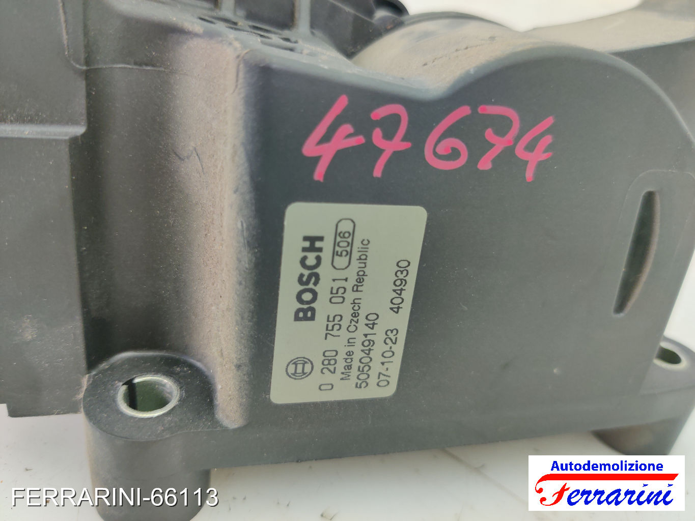 Pedale Acceleratore ALFA ROMEO 147 937 1.9 16V Q2 2004-2010 50504914, 0280755051 8