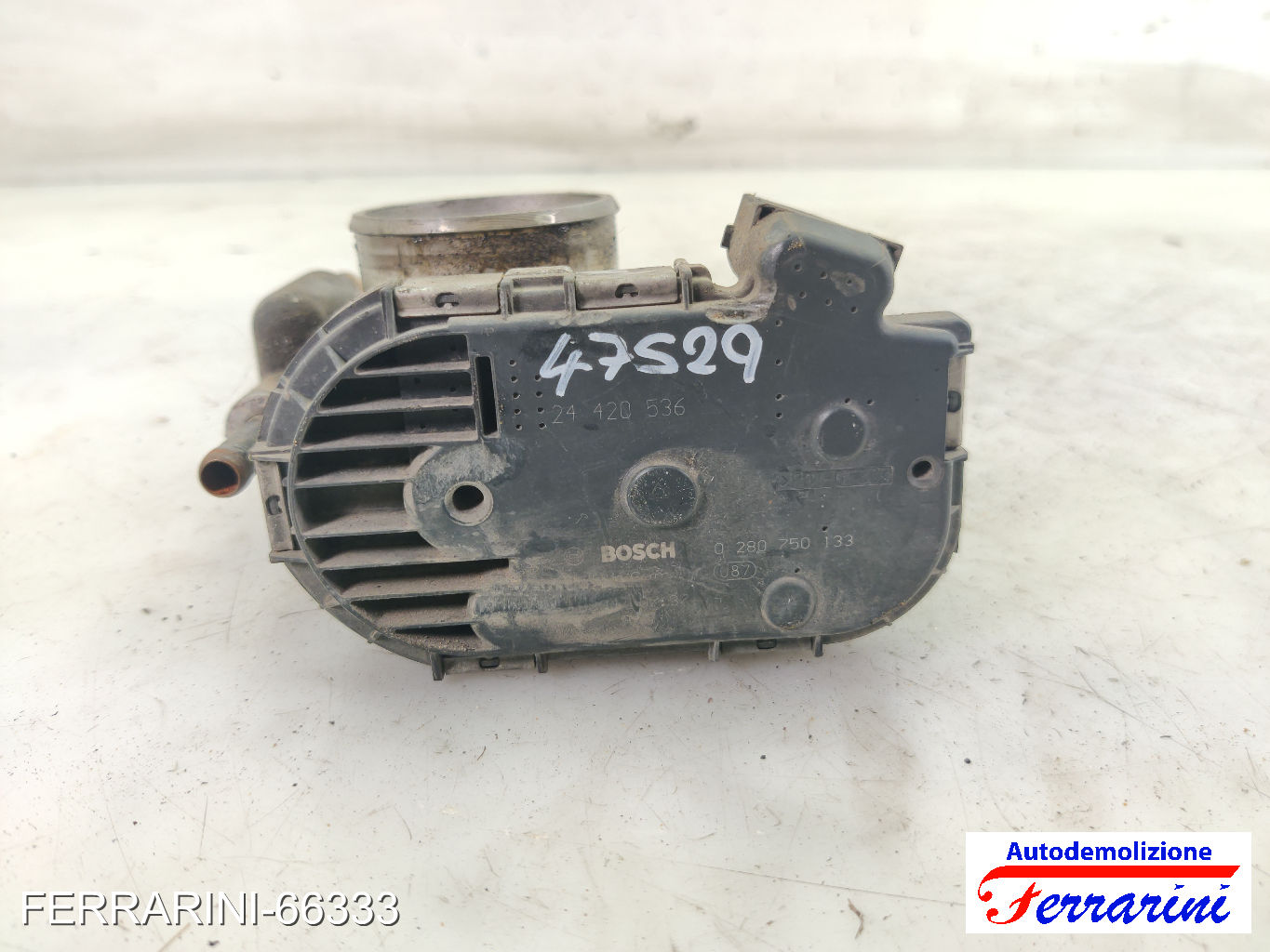 Corpo Farfallato OPEL MERIVA A X03 1.4 16V TWINPORT 2004-2010 24420536, 047529