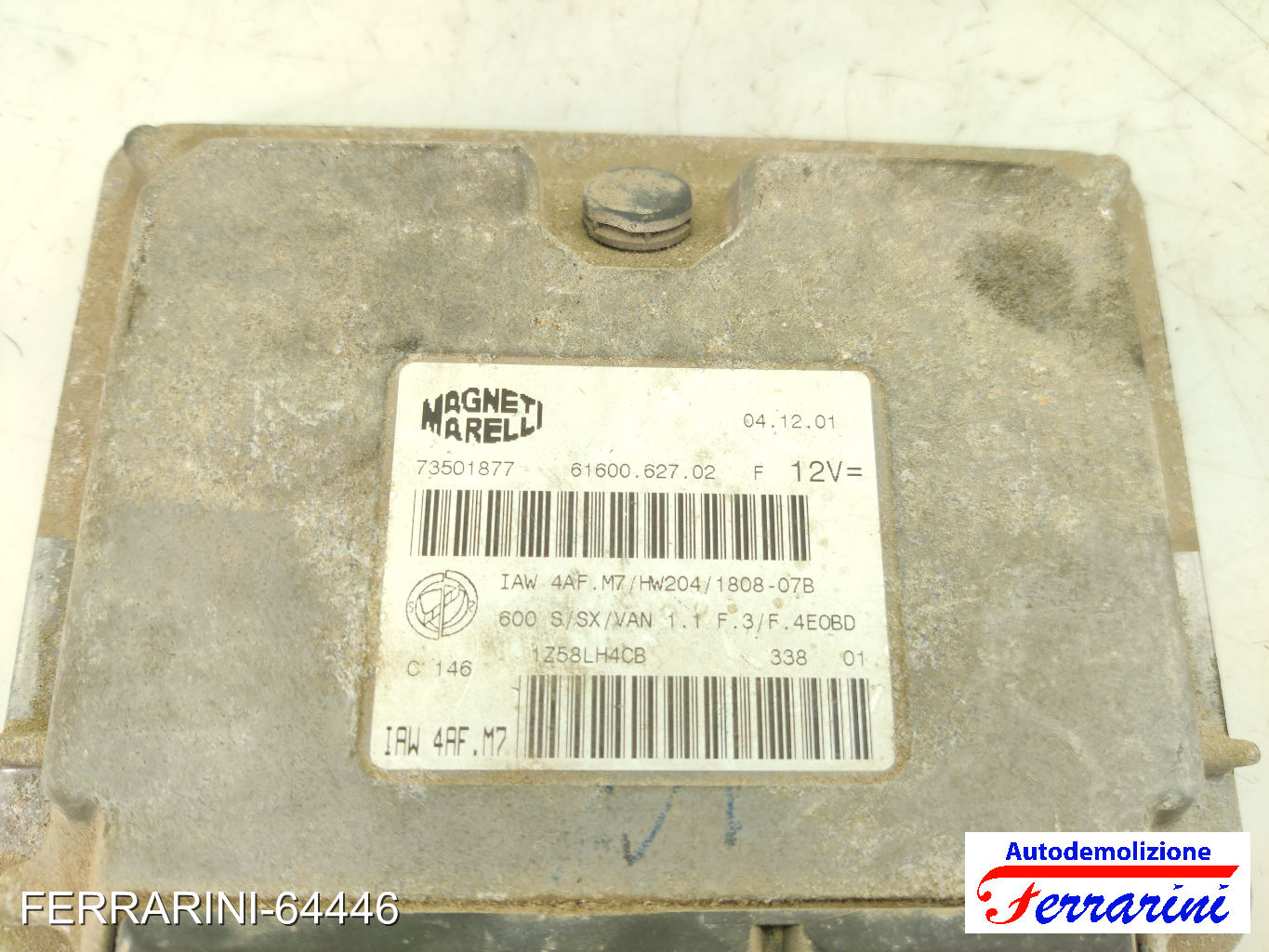 Kit Accensione FIAT SEICENTO 600 187 1.1 1998-2010 73501877 13