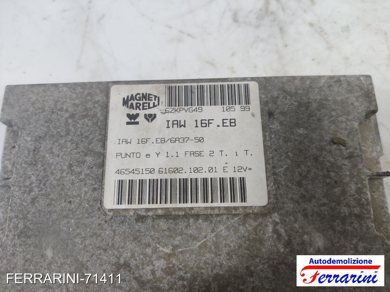 Kit Accensione FIAT PANDA 141 900 1992-1996 6160210201, 71721832, EB16FEBR 11