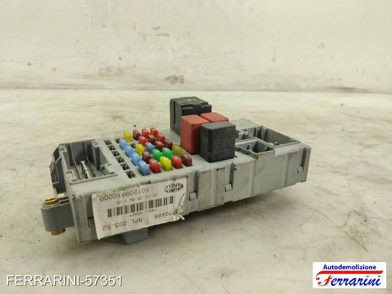 Body Computer FIAT DOBLO 119, 223 1.9 JTD 2003-2010 46520600, 51744898, 51770486 7