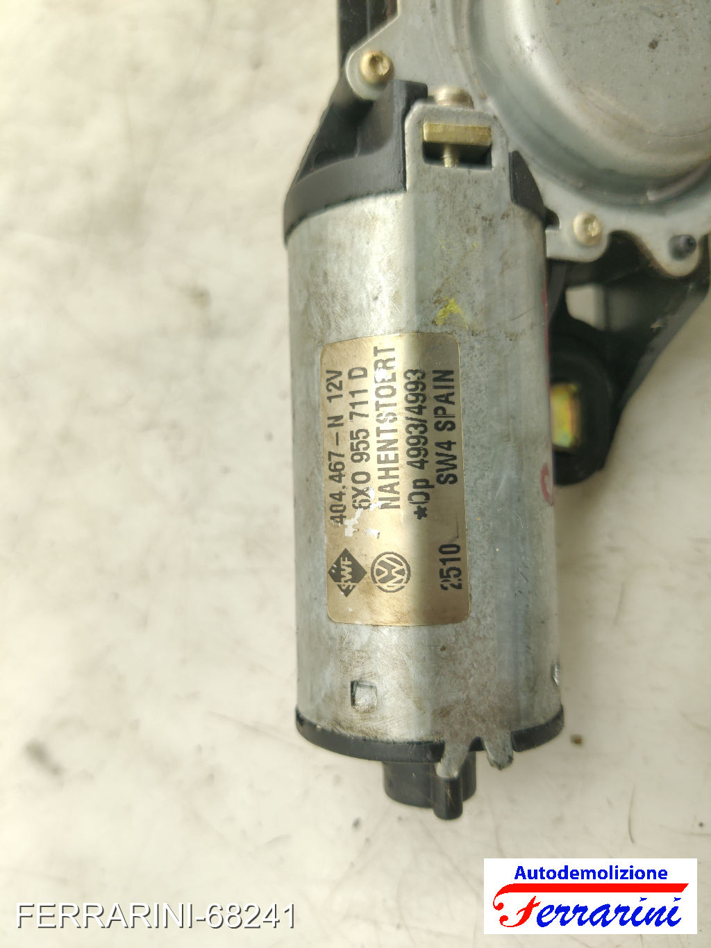 Spazzacqua Motorino Tergicristallo VW POLO 9A, 9N 2001-2007 posteriore, post 8