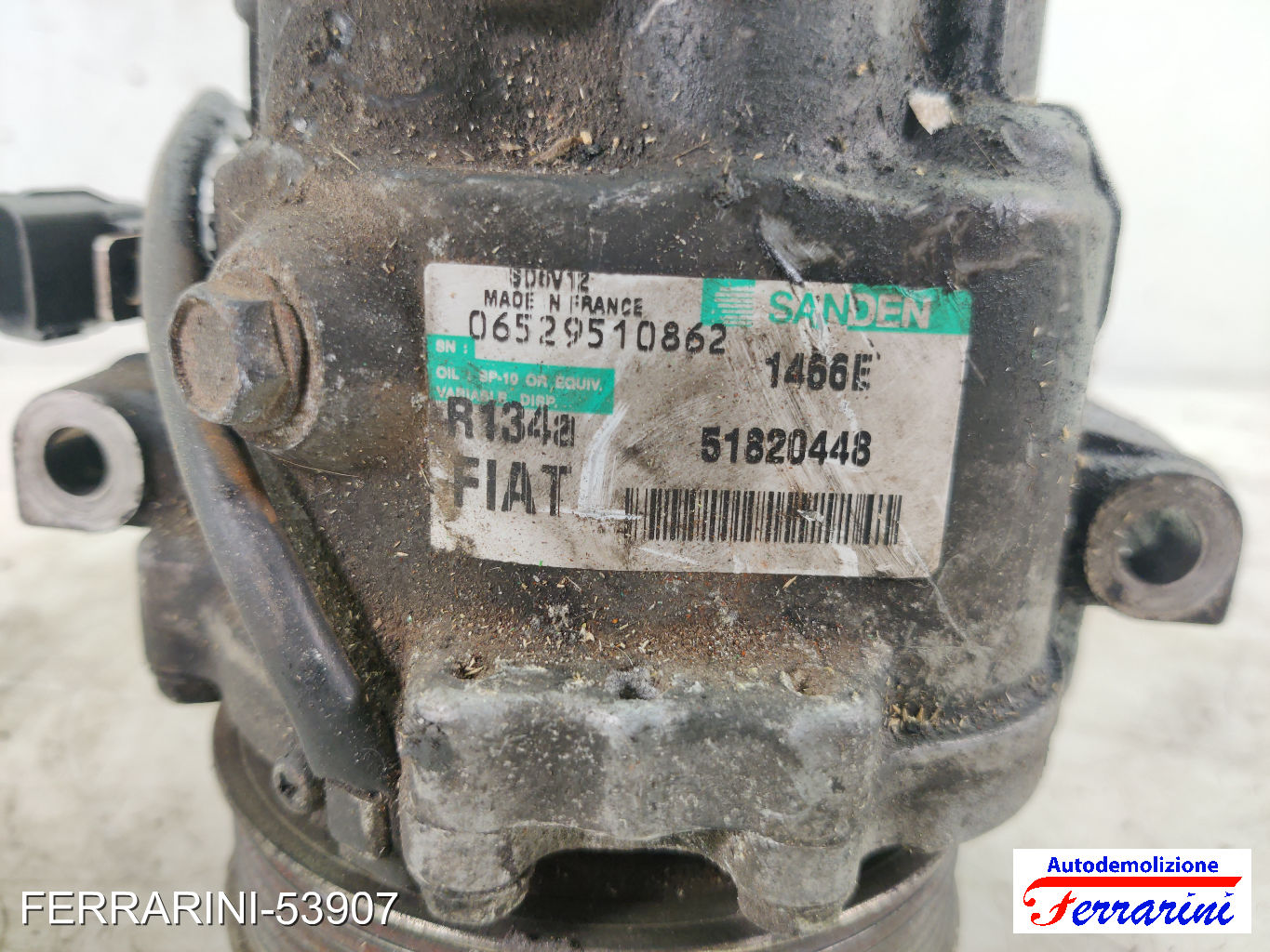 Compressore Clima FIAT DOBLO 263 1.6 D MULTIJET 2010-2023 51820448, 06529510862 11