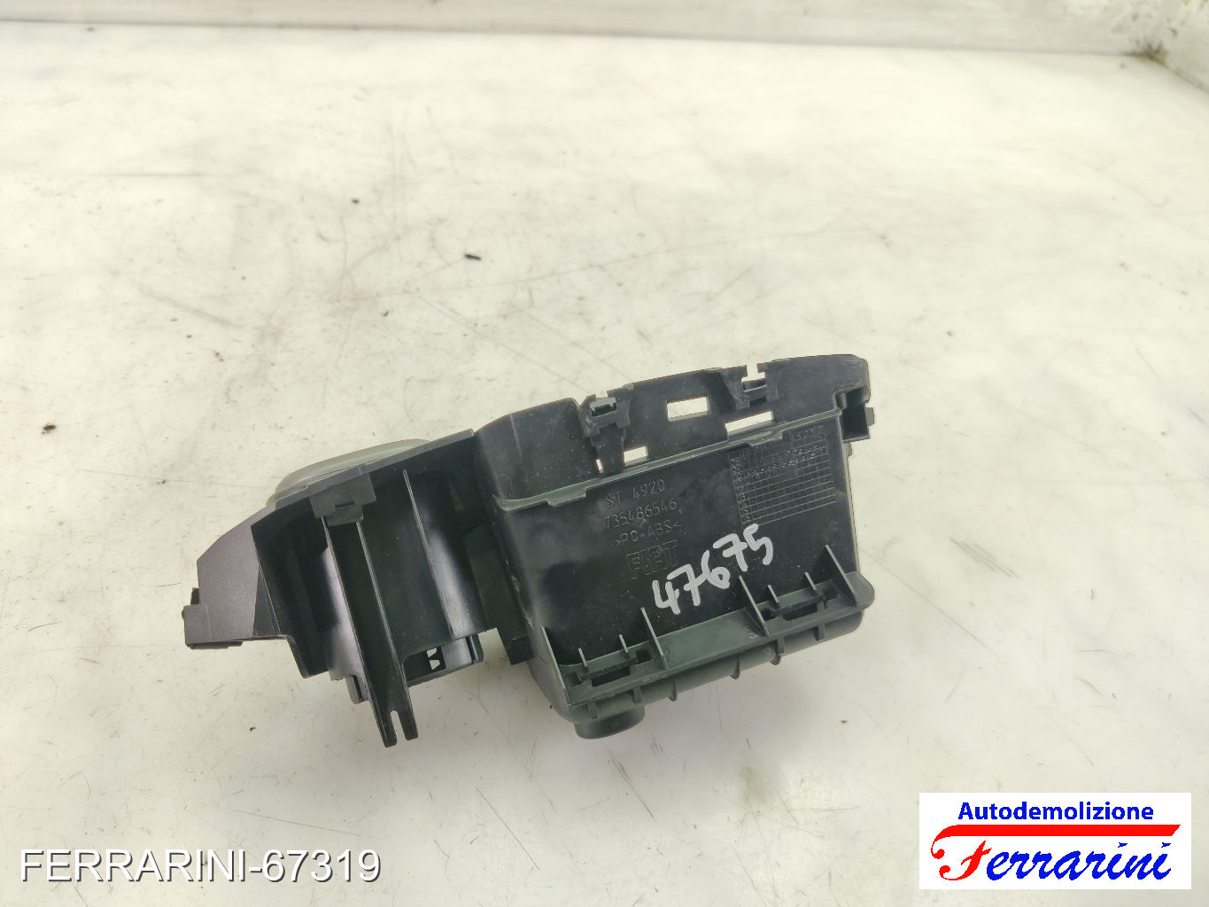 supporto centrale cruscotto tom tom FIAT PUNTO EVO 199 2009-2012 centrale, cent