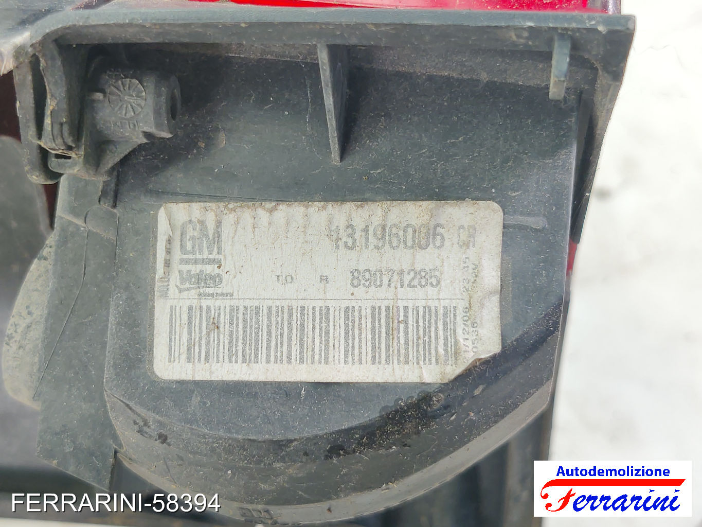 Fanalino Stop Posteriore OPEL MERIVA A X03 2006-2010 destro, dx 13196006