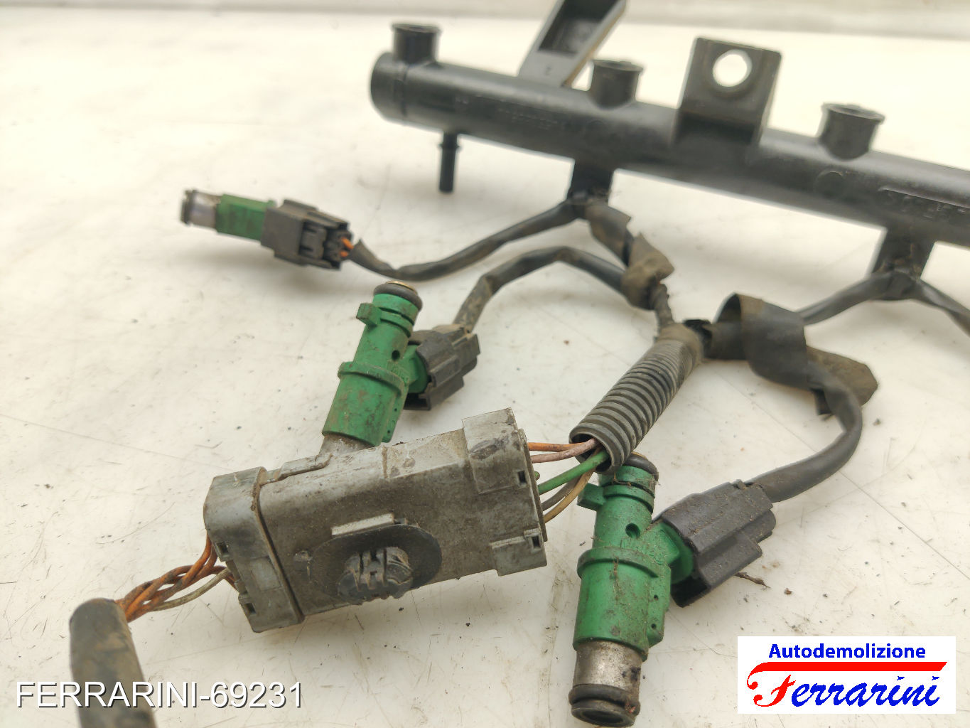 Flauto Con Iniettori PEUGEOT 1007 KM 1.4 2005-2009 9655833580, 1984G0 6