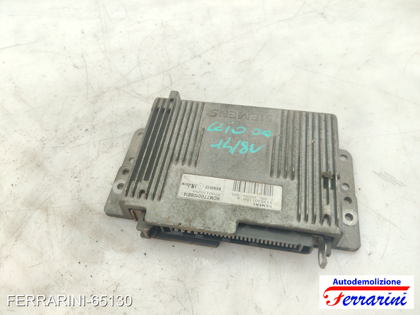 Centralina Motore RENAULT CLIO 2 BB, CB 1.4 1998-2005 7700110258, 7700108814