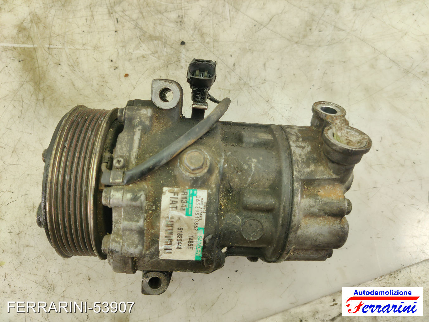 Compressore Clima FIAT DOBLO 263 1.6 D MULTIJET 2010-2023 51820448, 06529510862