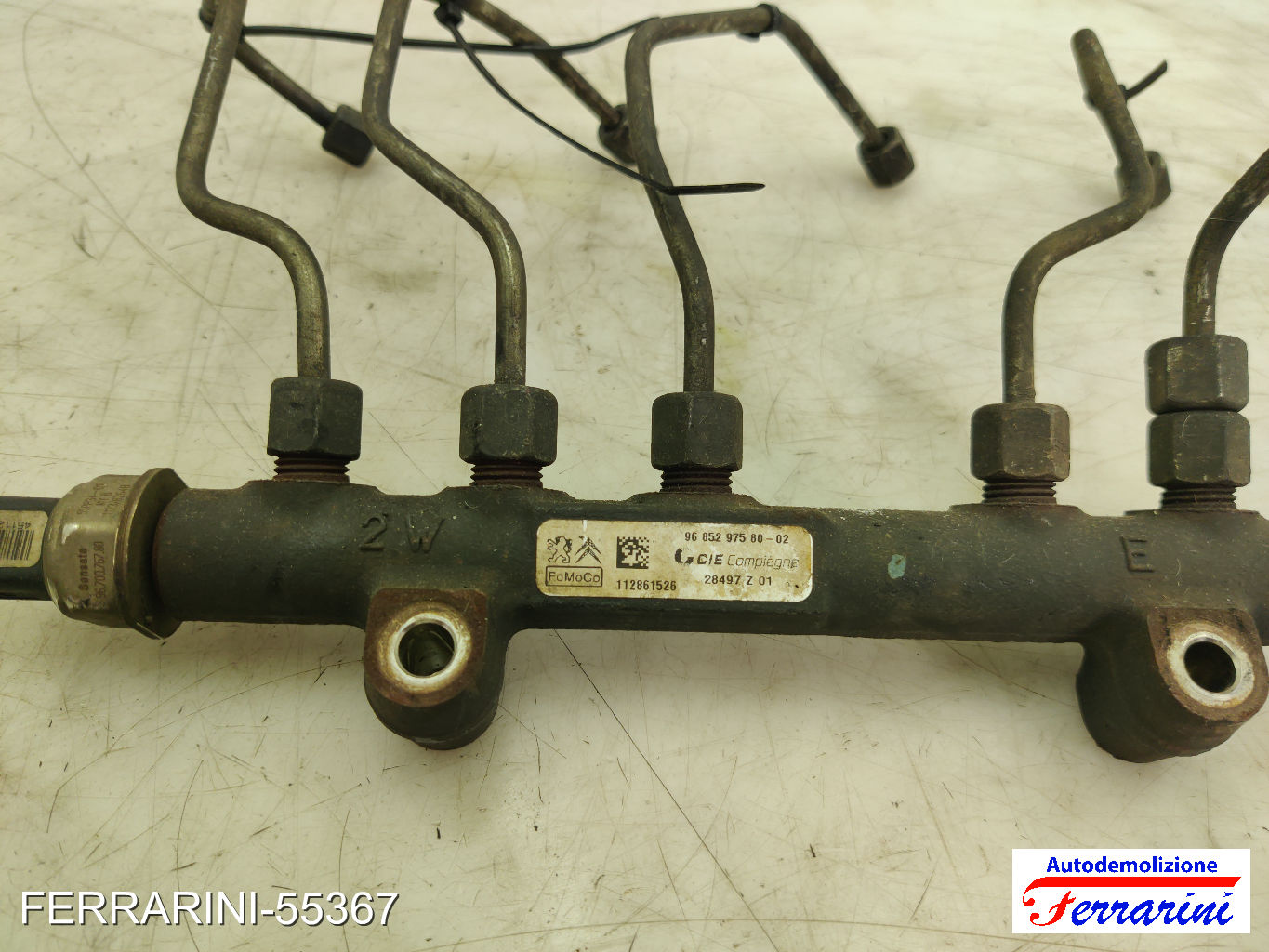 Flauto Con Iniettori VOLVO S40 2 544 1.6 D2 2010-2012 9685297580, 968529758002 9