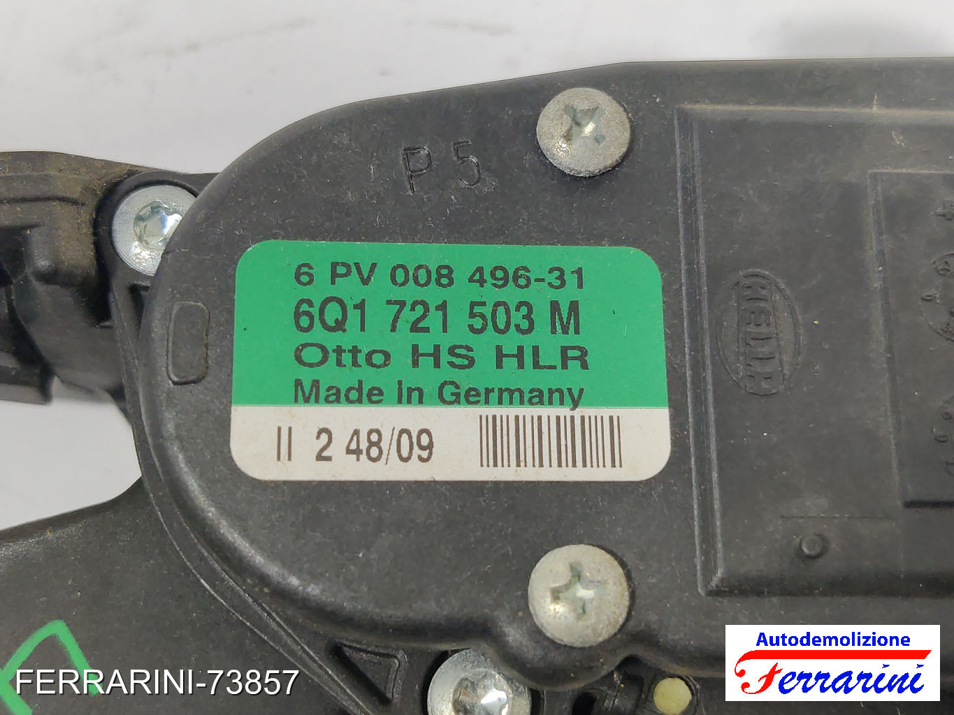 Pedale Acceleratore VW POLO 6C1, 6R1 1.6 TDI 2009-2023 6Q1721503M, 6PV00849631