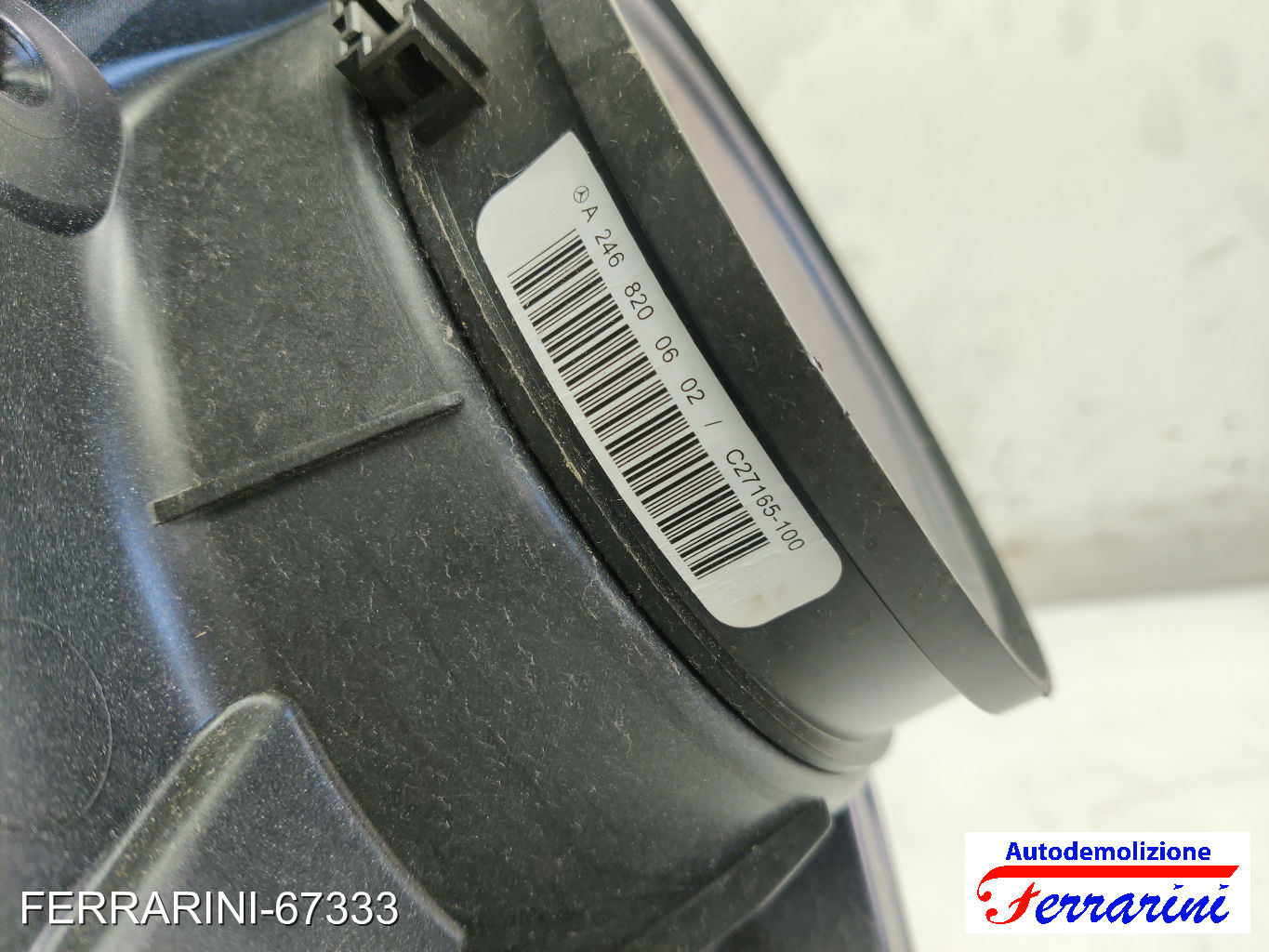 Alzavetro MERCEDES CLASSE B W242, W246 2011-2014 sinistro, sx, posteriore, post
