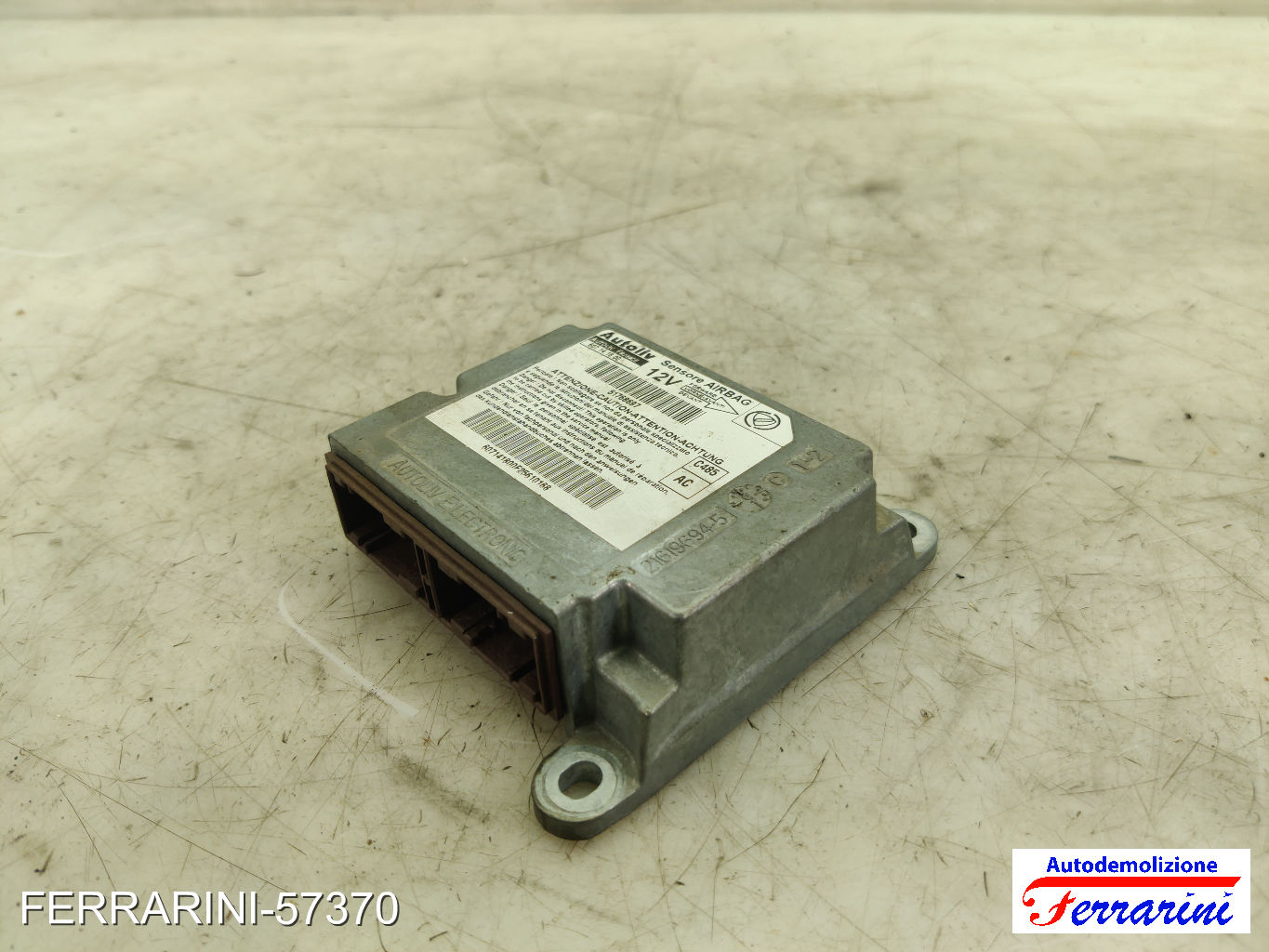 Centralina Airbag FIAT DOBLO 119, 223 2003-2010 51768697, 607141800, 216196945